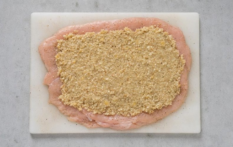 Arrotolato di Pollo al Prosecco: passo 3
