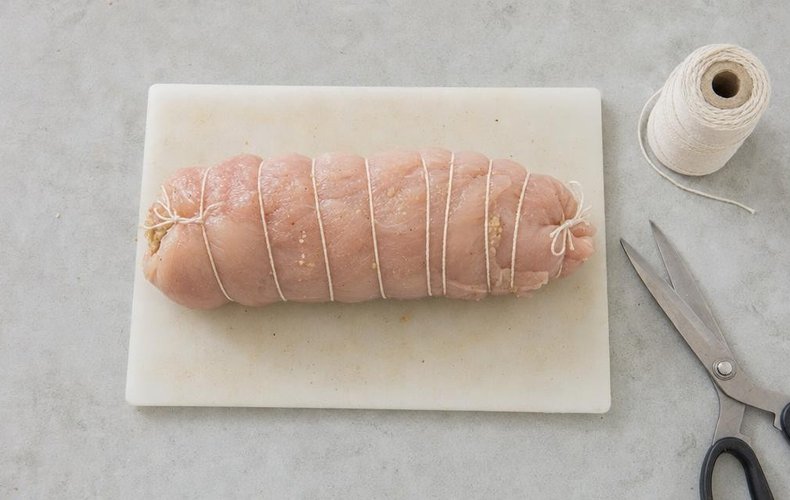 Arrotolato di Pollo al Prosecco: passo 4