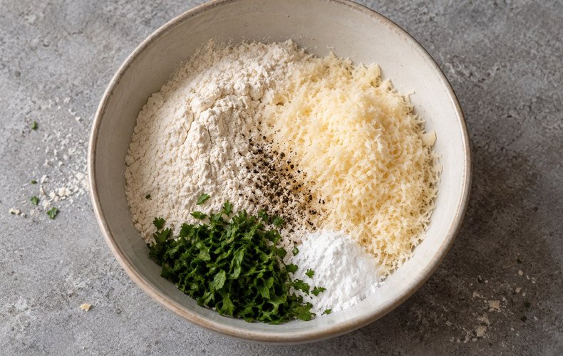 Biscotti Salati al Parmigiano: passo 1