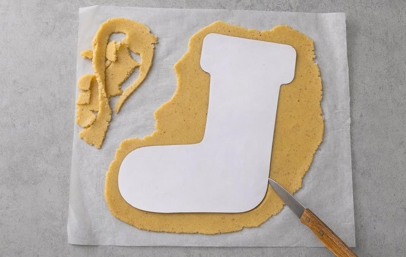 Calza della Befana di Pasta Frolla: passo 3