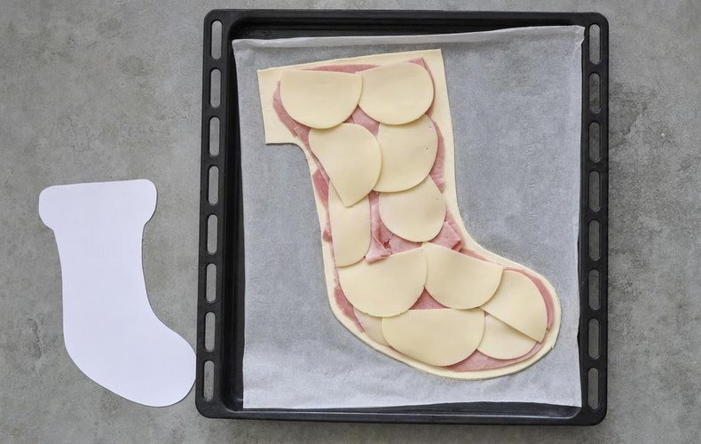 Calza della Befana Salata: passo 2