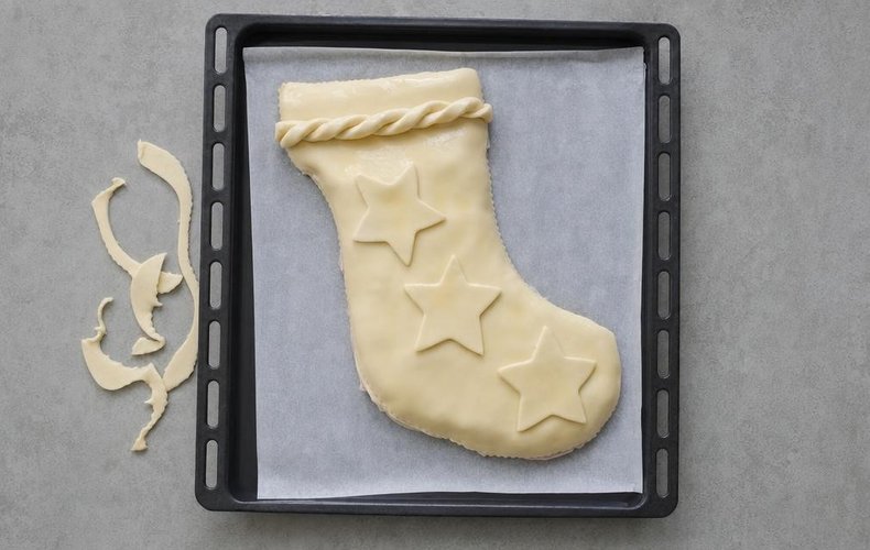 Calza della Befana Salata: passo 5