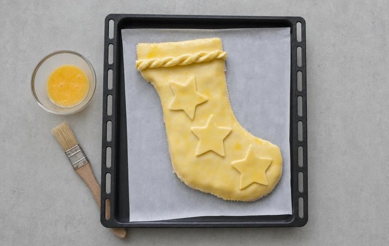 Calza della Befana Salata: passo 6