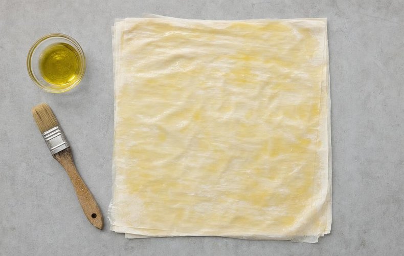 Cestini di Pasta Fillo con Zucca, Speck e Taleggio: passo 6