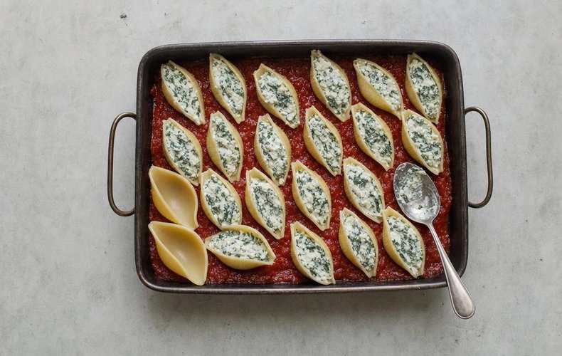 Conchiglioni Ripieni al Forno: passo 3
