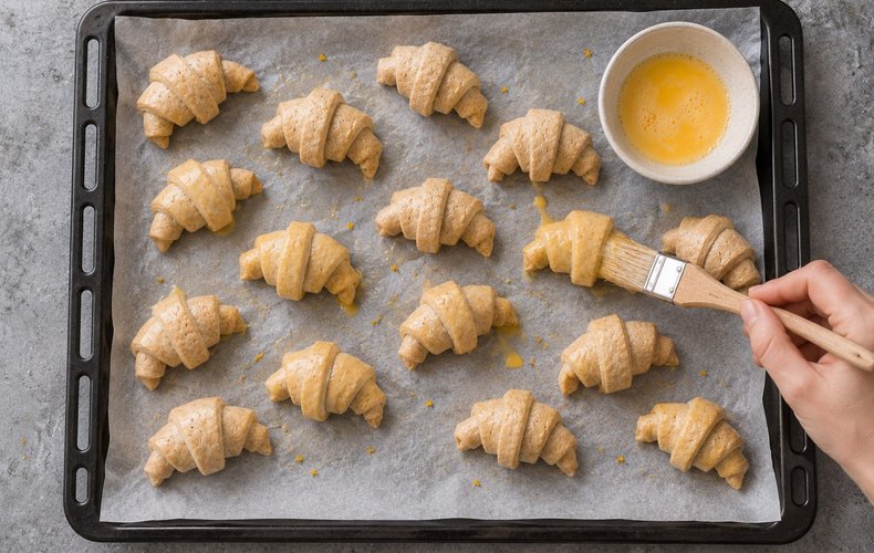 Cornetti di Pasta Sfoglia al Salmone: passo 6