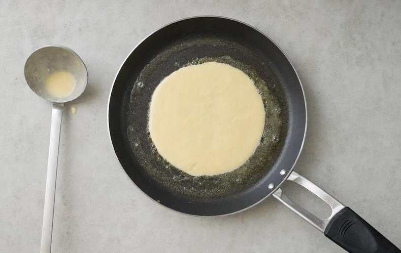 Crepes al Salmone: passo 3