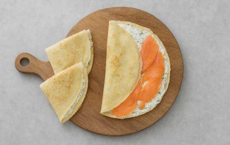 Crepes al Salmone: passo 5