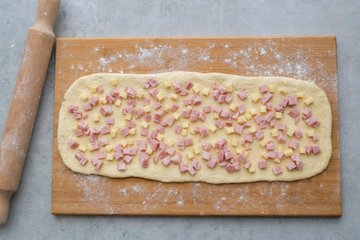 Ghirlanda di Pane Salata: passo 3
