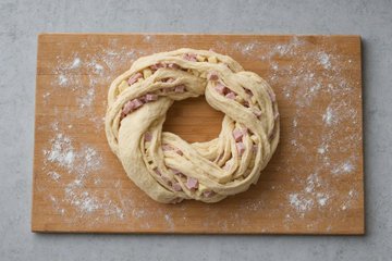 Ghirlanda di Pane Salata: passo 3