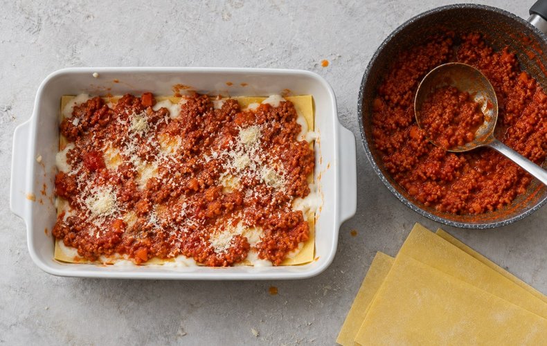 Lasagne al Ragù di Soia: passo 4