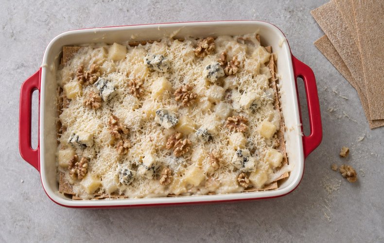 Lasagne Integrali con Mele e Gorgonzola: passo 5