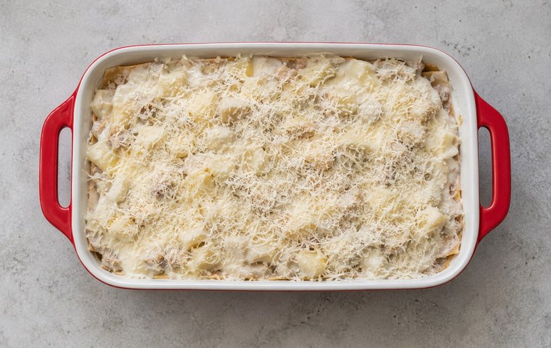 Lasagne Integrali con Mele e Gorgonzola: passo 6