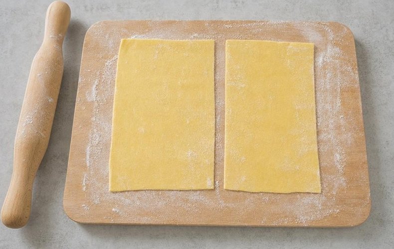 Lasagne Salmone e Gamberetti: passo 2