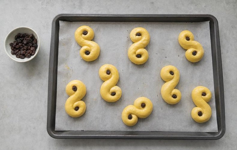 Lussekatter Dolci di Santa Lucia: passo 5
