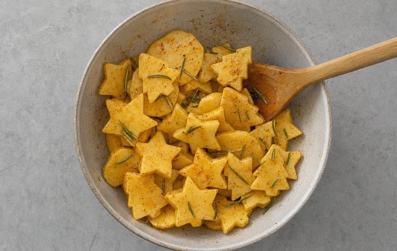 Patatine di Natale: passo 2