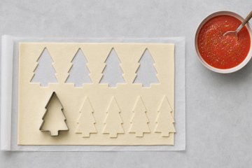 Pizzette di Natale Alberello: passo 2
