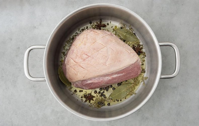 Prosciutto Glassato al Miele: passo 1