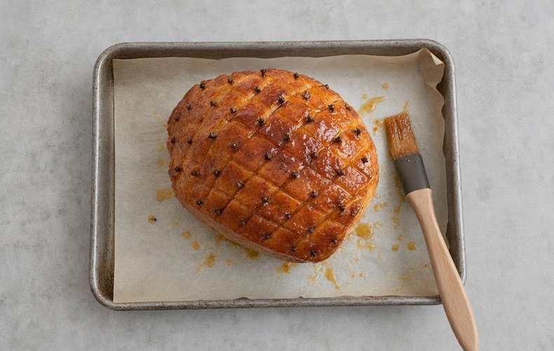 Prosciutto Glassato al Miele: passo 4