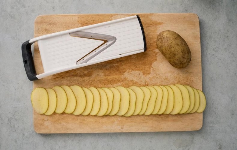 Rose di Patate e Bacon al Forno: passo 2