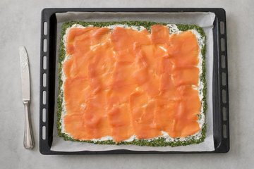 Rotolo di Spinaci con Salmone: passo 3