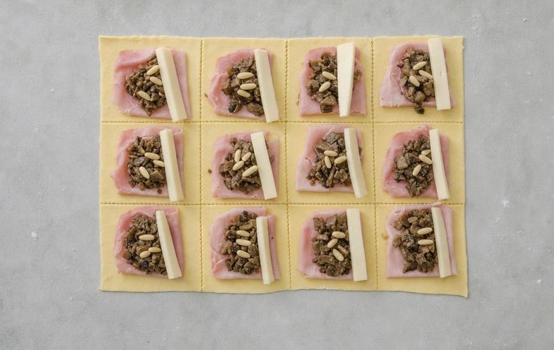 Sfogliatine ai Funghi: passo 4