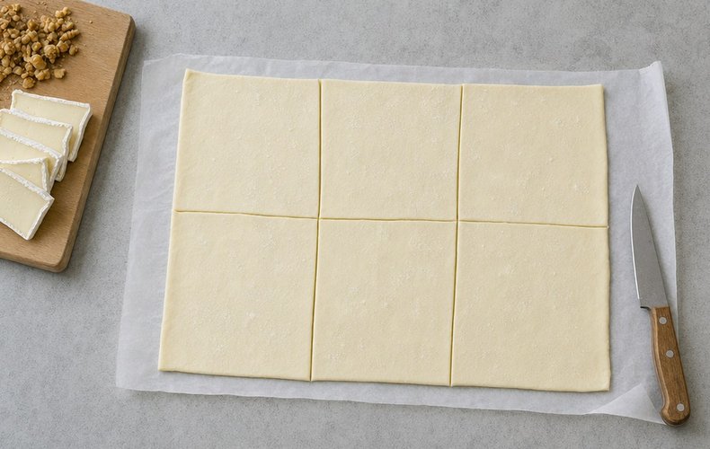 Sfogliatine con Pere e Brie in Friggitrice ad Aria: passo 3