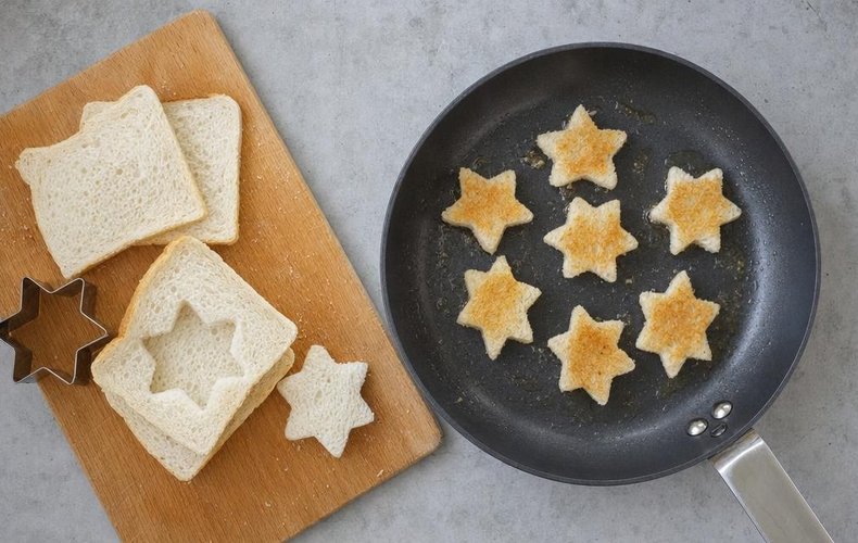 Tartine Stella di Natale: passo 1