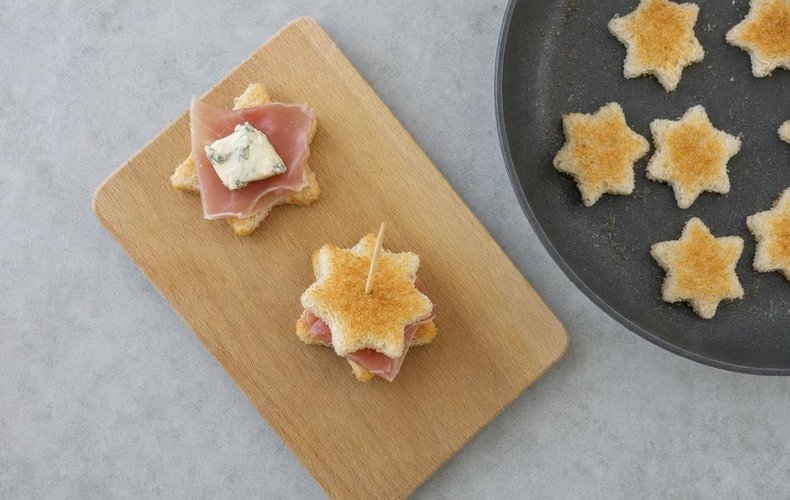 Tartine Stella di Natale: passo 2