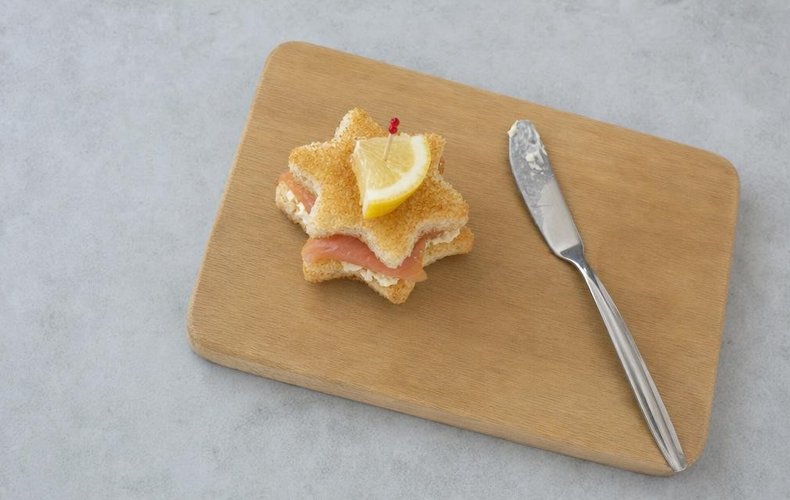 Tartine Stella di Natale: passo 3