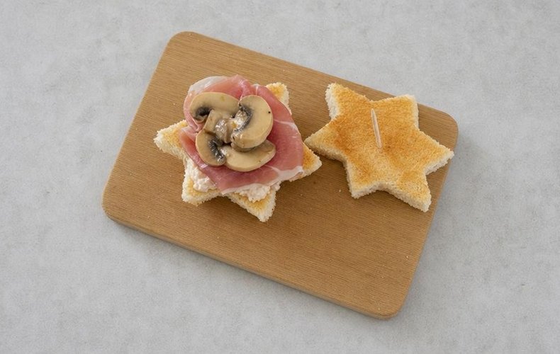 Tartine Stella di Natale: passo 6