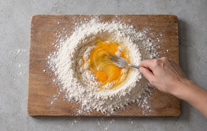 Tortelloni ai Funghi: passo 1