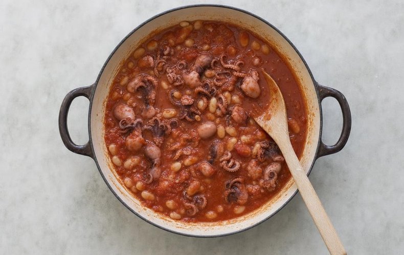 Zuppa di Moscardini: passo 2